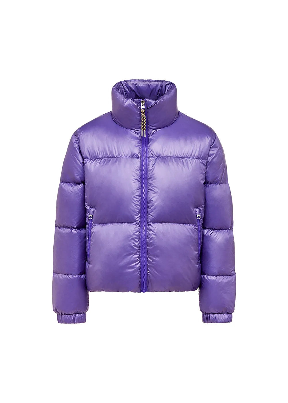 Shiny girls' down jacket Pyrenex Goldin Purple Heart