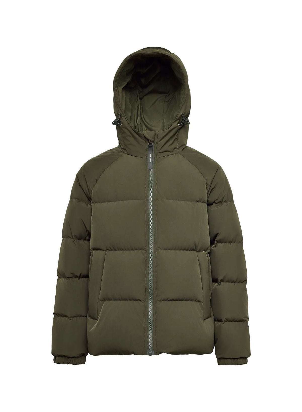 Pyrenex Sten Smooth unisex children's hooded down jacket in khaki