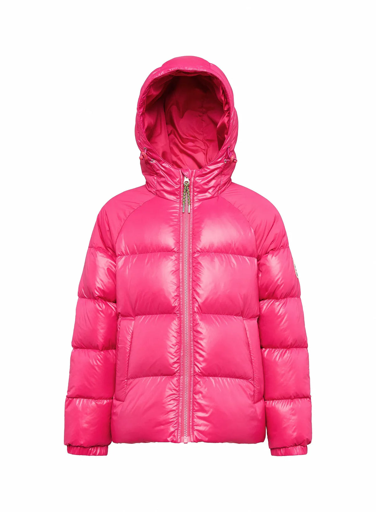 Pyrenex Sten fuchsia hooded children's down jacket
