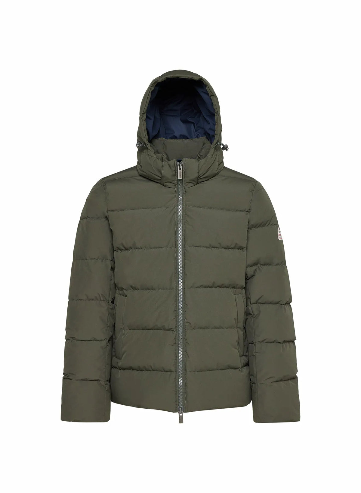Down jacket with removable hood Pyrenex Spoutnic dark khaki