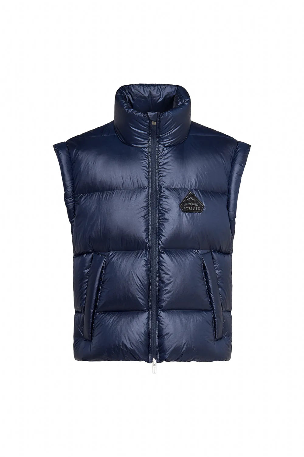 Pyrenex Arbatan navy blue sleeveless down jacket made in Saint-Sever