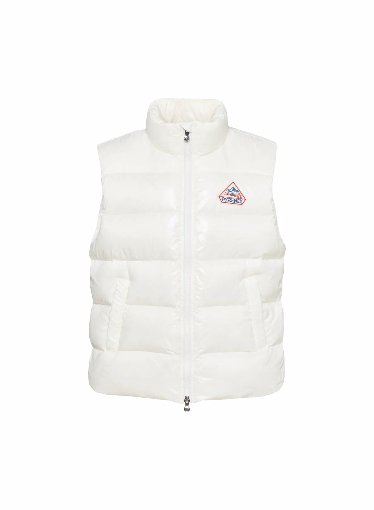 Pyrenex John white unisex sleeveless down jacket