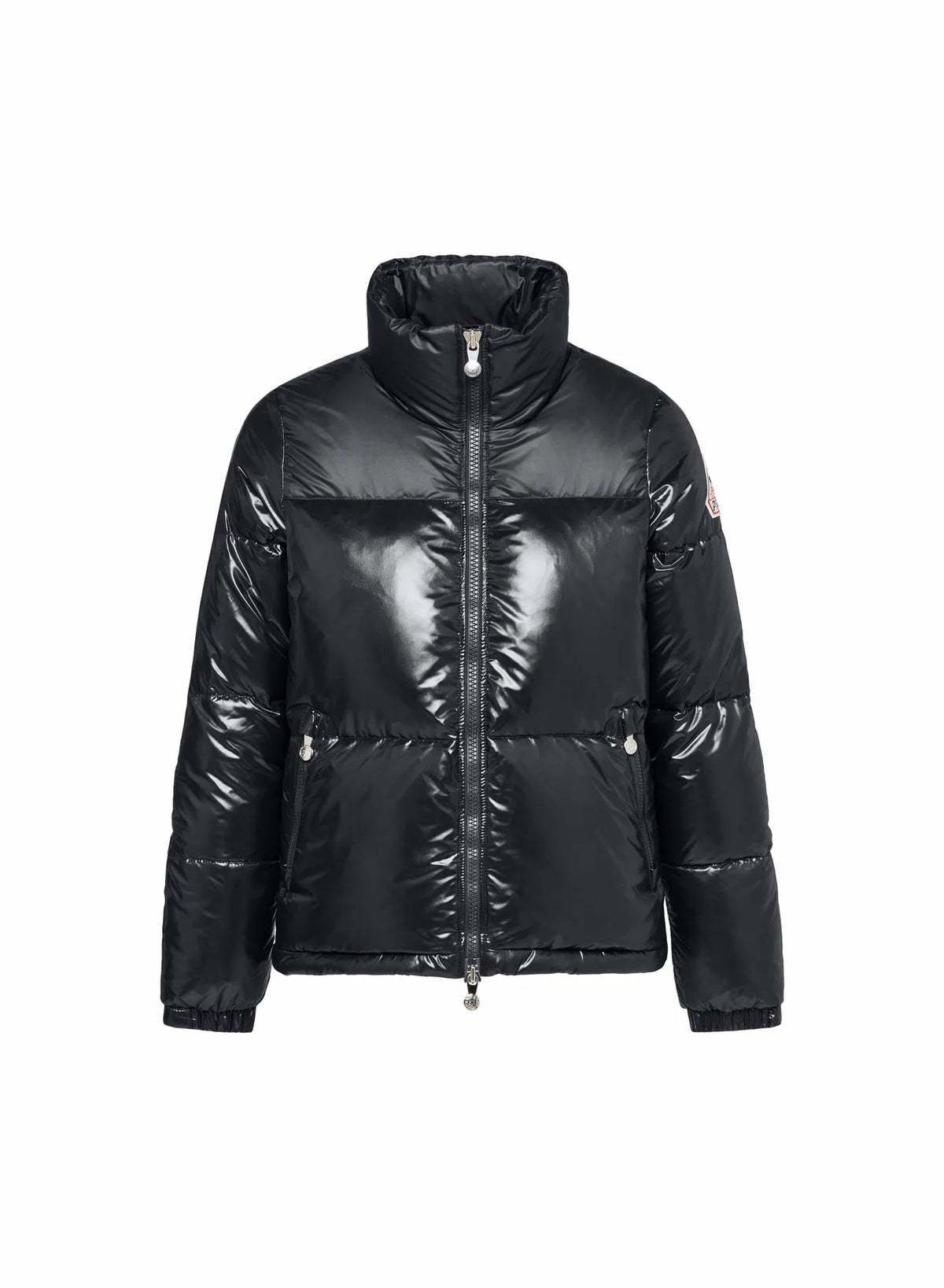 Pyrenex Goldin short shiny down jacket for women black
