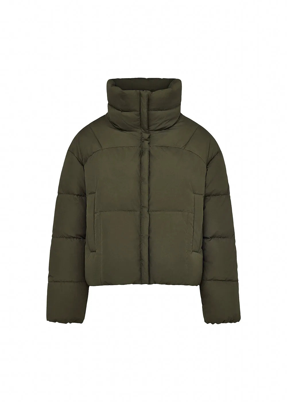 Short women's down jacket Pyrenex Harmonie Crop khaki
