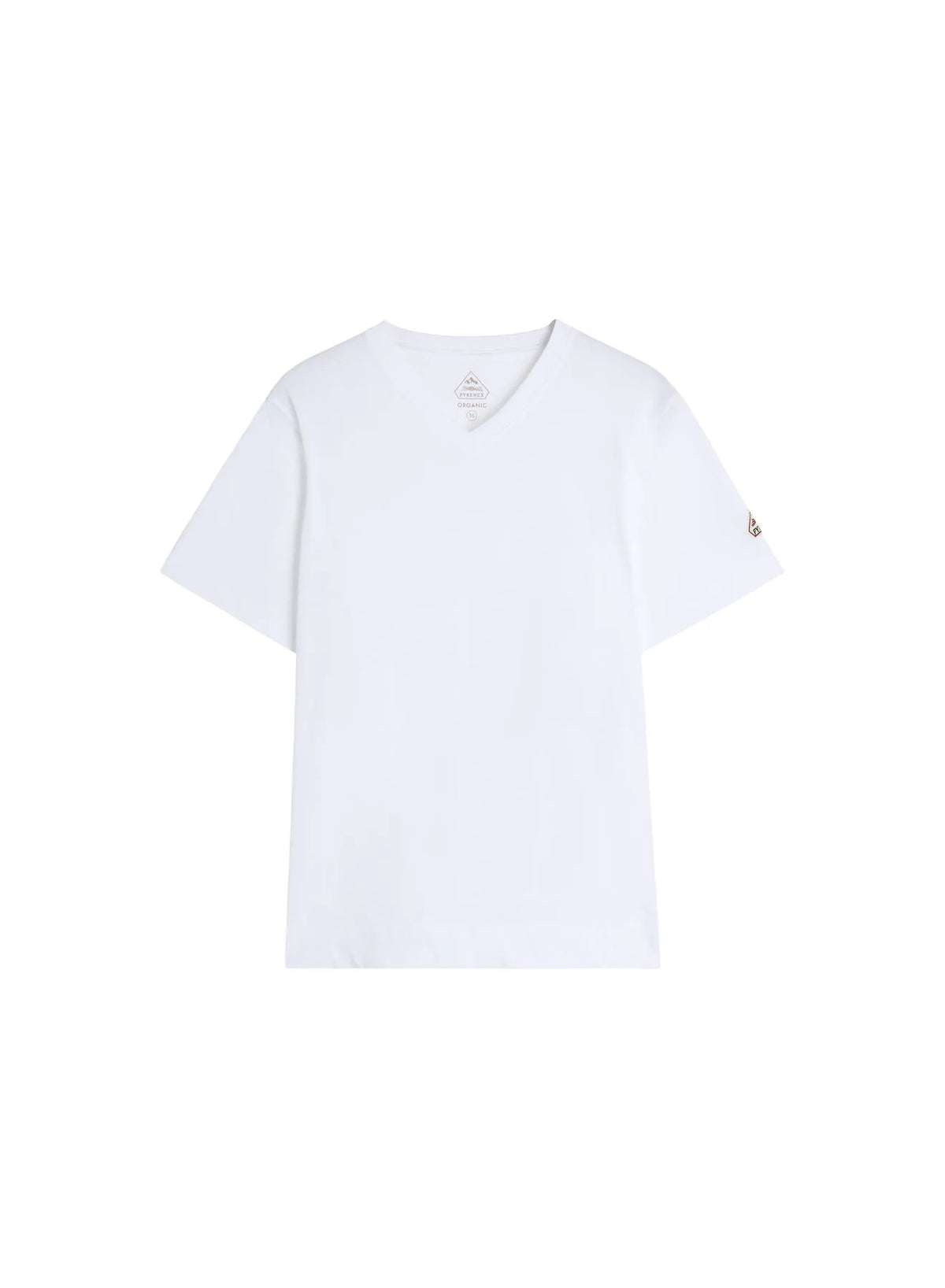 Pyrenex Crocus women's organic cotton V-neck T-shirt in white