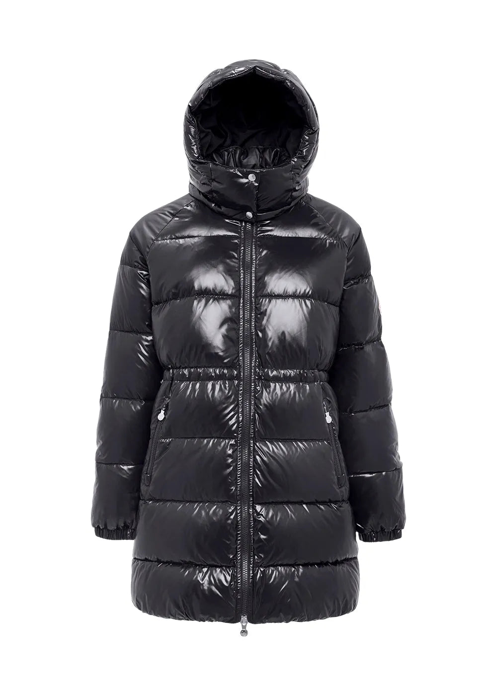 Hooded down jacket for women Pyrenex Fusion Black