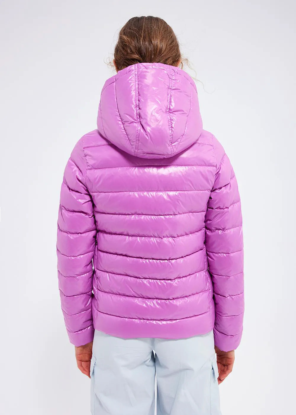 Shiny women's down jacket Pyrenex Spoutnic Fuchsia