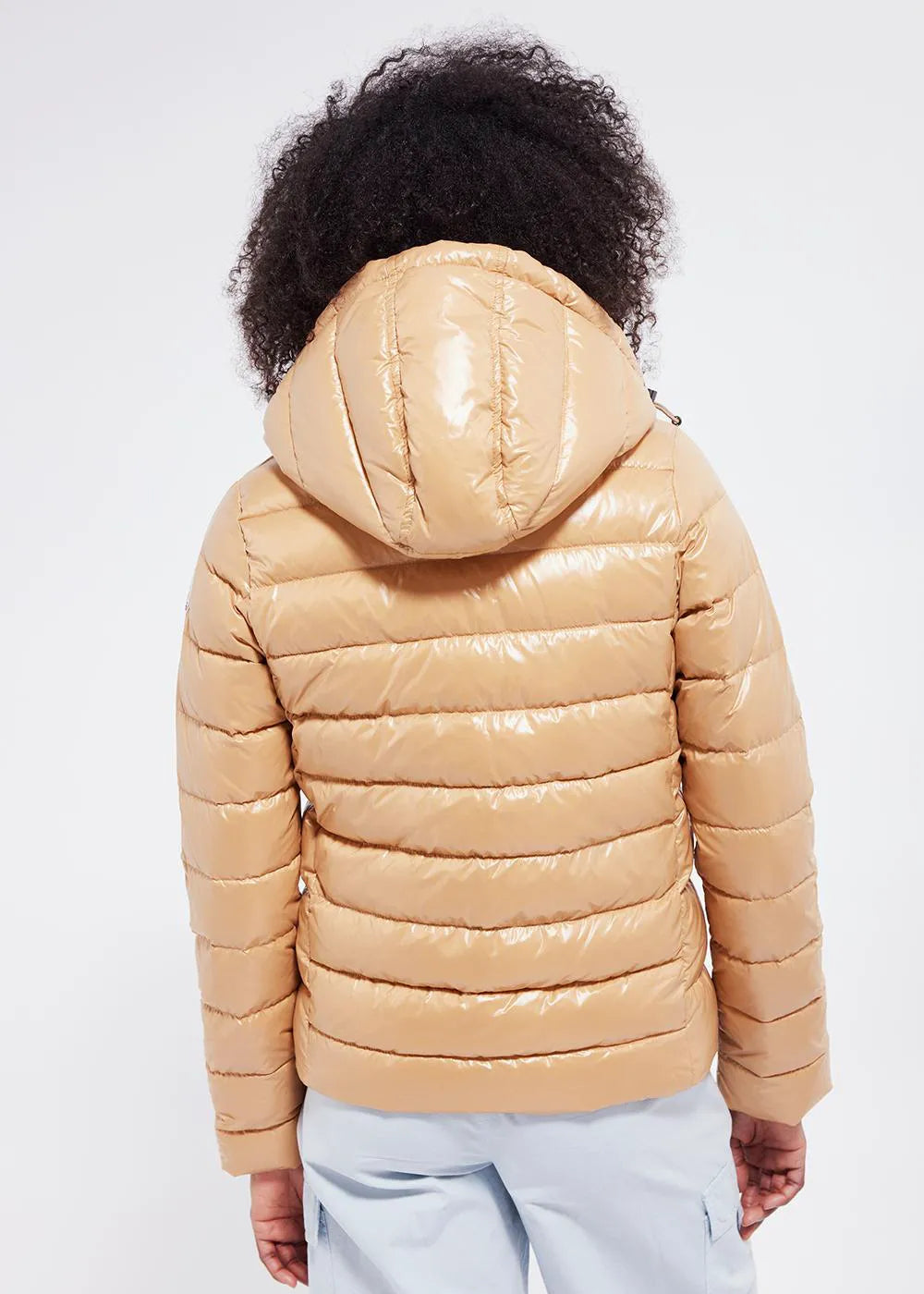 Pyrenex Spoutnic Iced coffee shiny women's down jacket