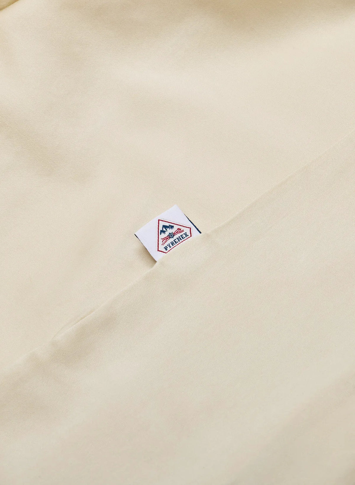 Lily plain ecru fitted sheet in cotton and TENCEL™ Lyocell