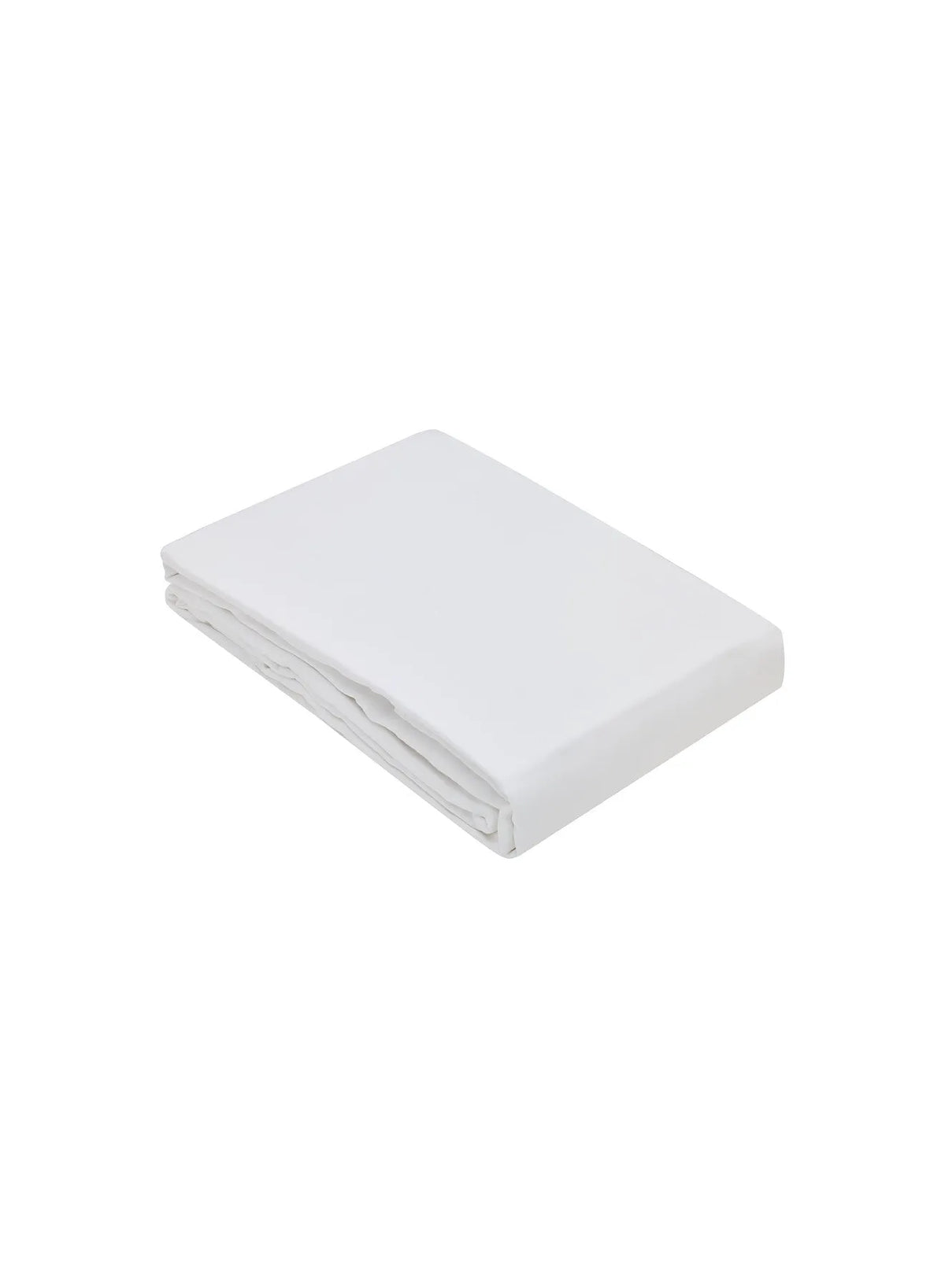 Lily plain white fitted sheet in cotton and TENCEL™ Lyocell