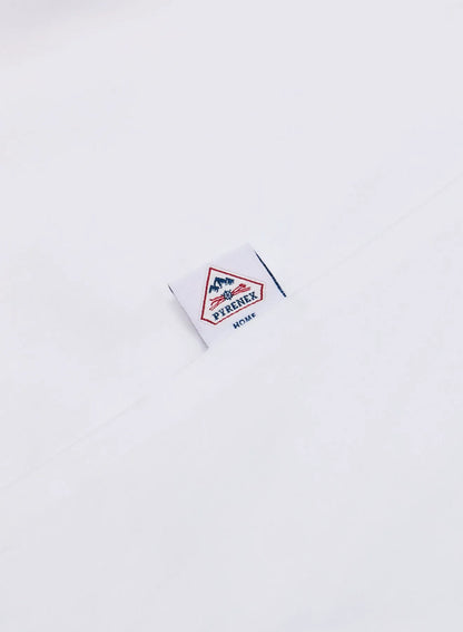 Lily plain white fitted sheet in cotton and TENCEL™ Lyocell