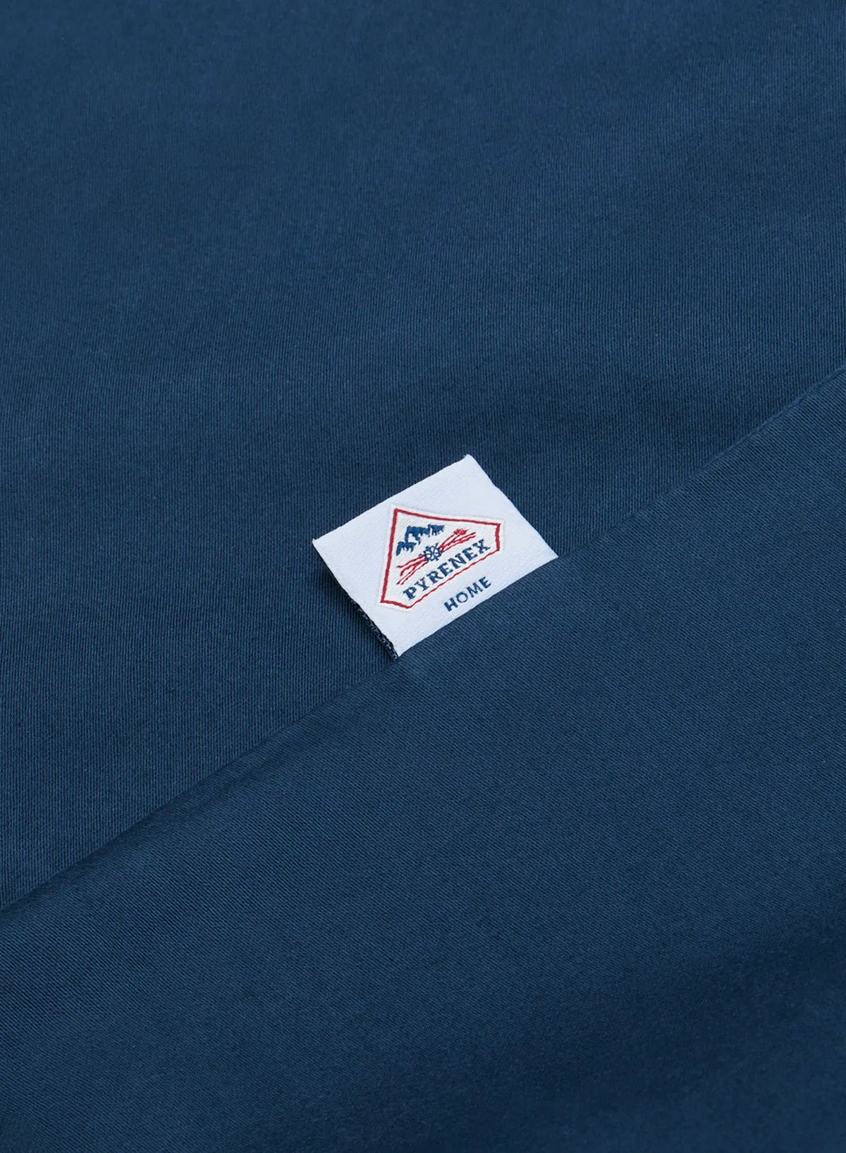 Lily fitted sheet plain ink blue in cotton and TENCEL™ Lyocell
