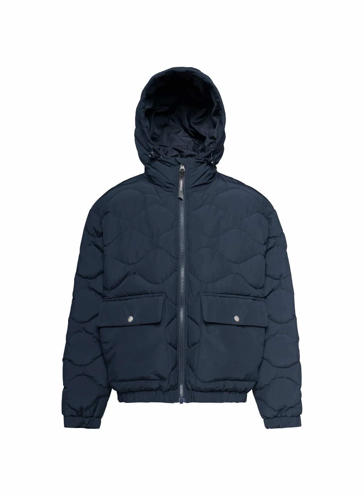 Beille dark blue hooded bomber children's down jacket