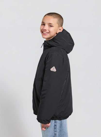 Waterproof hooded down jacket for children Density black
