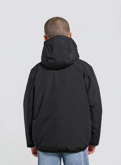 Waterproof hooded down jacket for children Density black