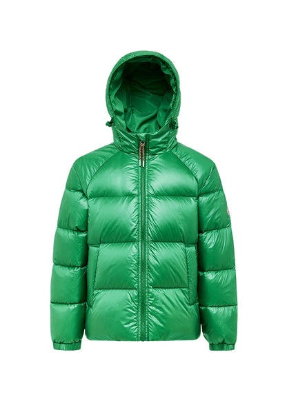 Pyrenex Sten children's hooded down jacket in green