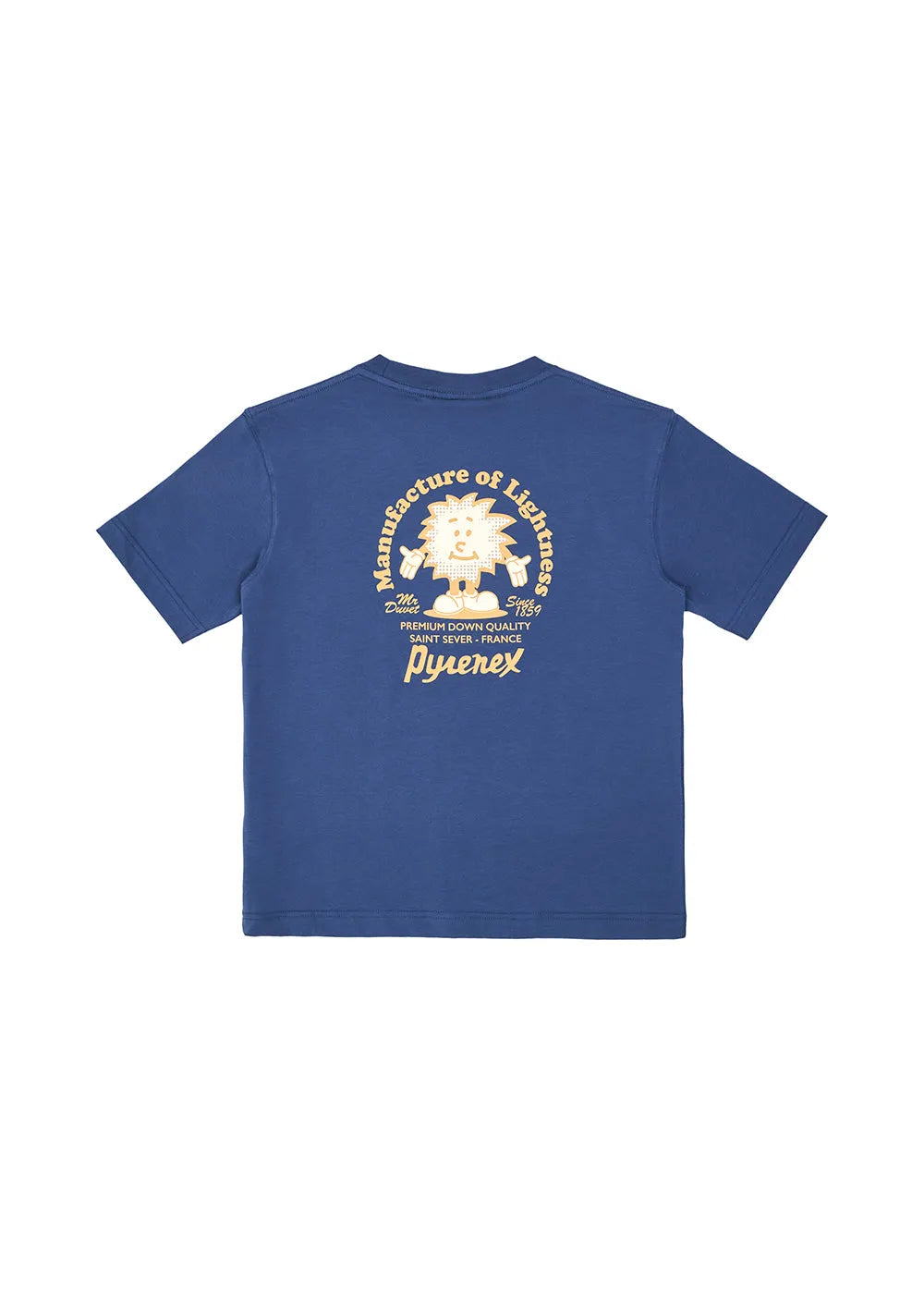 Unisex organic cotton T-shirt Pyrenex Mfg Tee blue