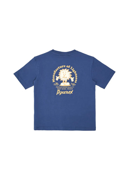 Unisex organic cotton T-shirt Pyrenex Mfg Tee blue