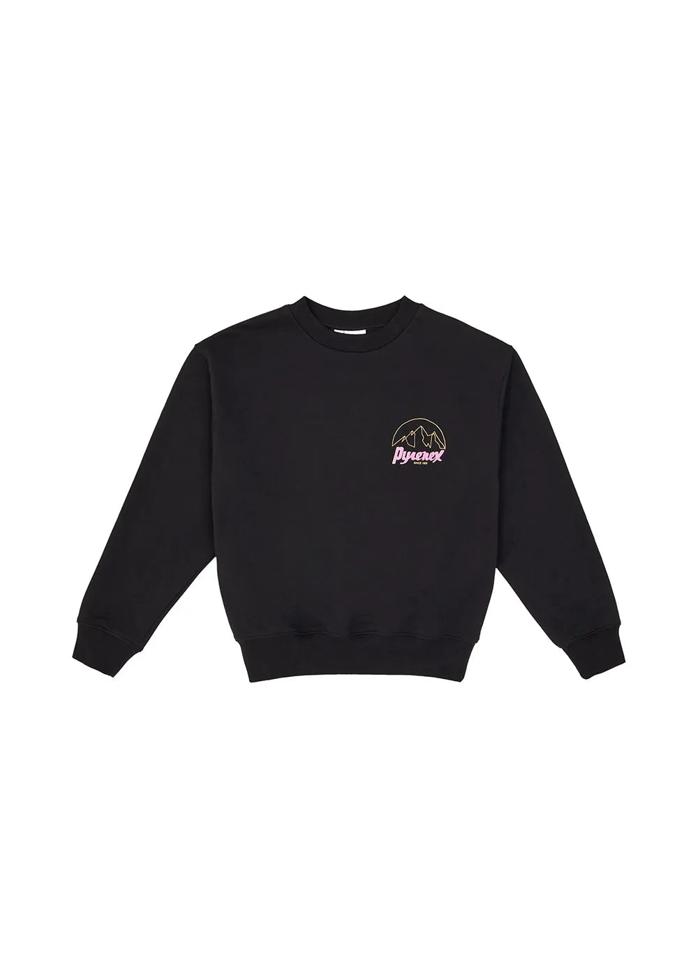 Unisex organic cotton sweatshirt Pyrenex Cliff black