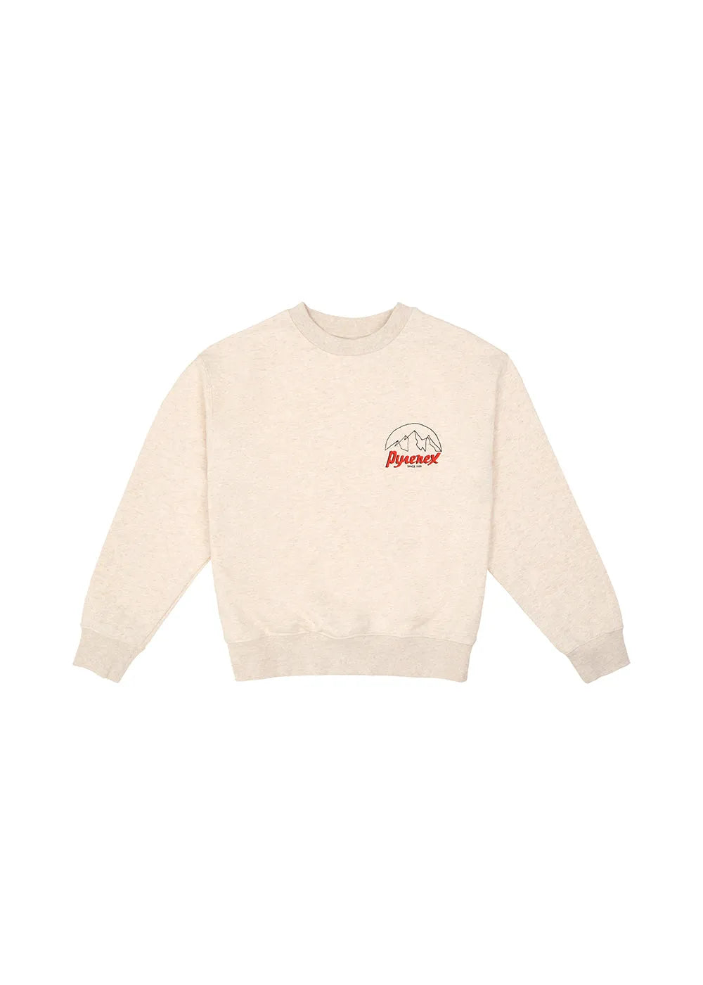 Pyrenex Cliff unisex organic cotton sweatshirt in cream