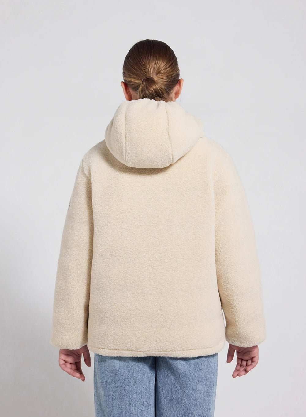 Children's Pyrenex Keylinn reversible down jacket in light khaki
