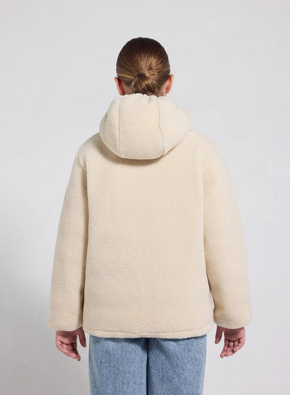 Children's Pyrenex Keylinn reversible down jacket in light khaki