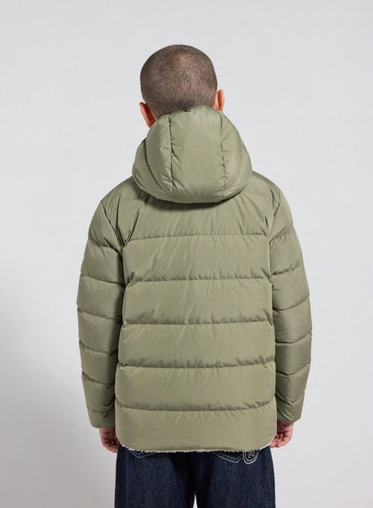 Children's Pyrenex Keylinn reversible down jacket in light khaki