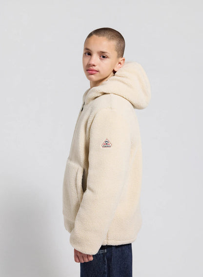 Children's Pyrenex Keylinn reversible down jacket in light khaki