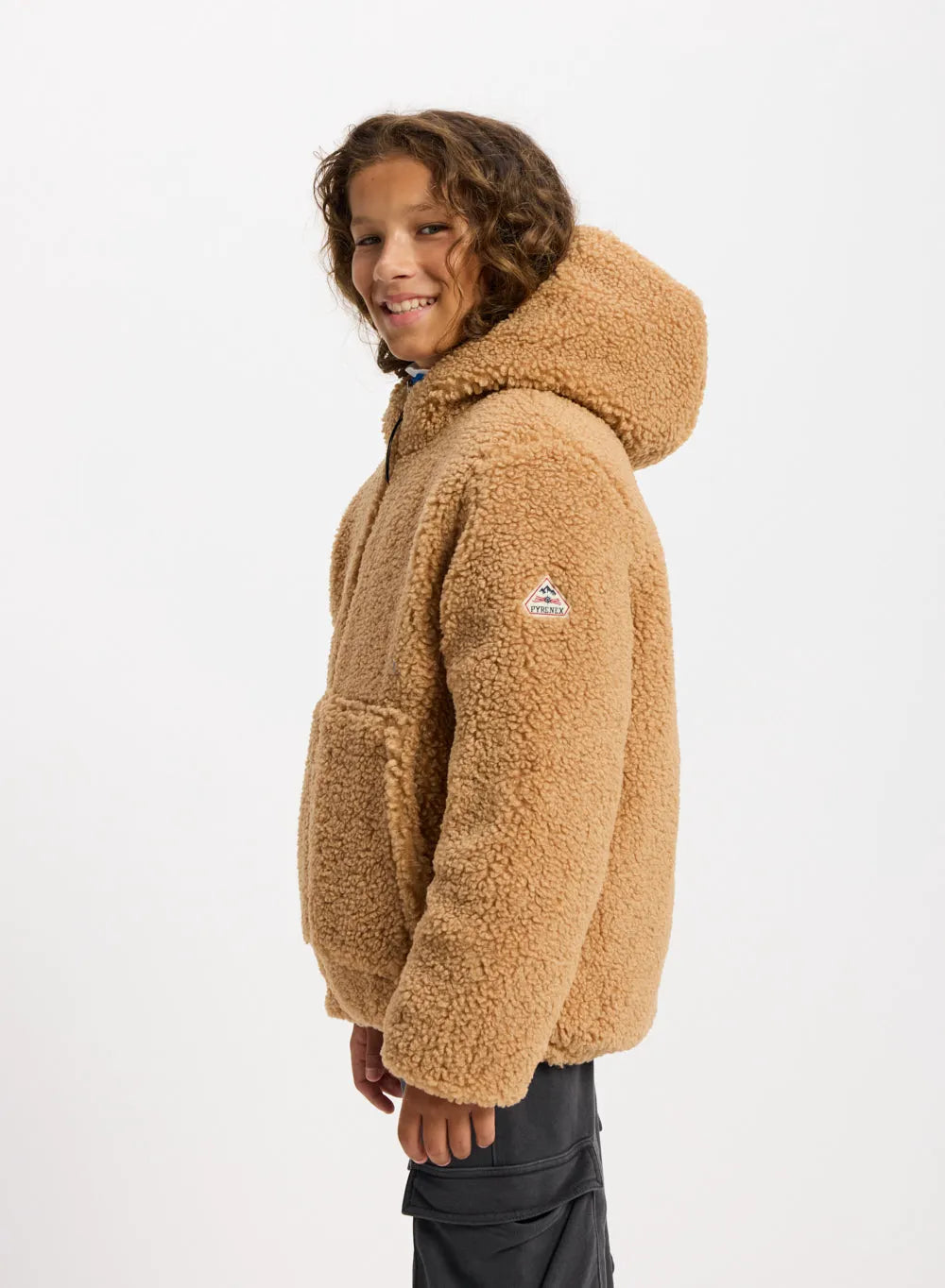 Pyrenex Keylinn children's reversible down jacket in electric blue