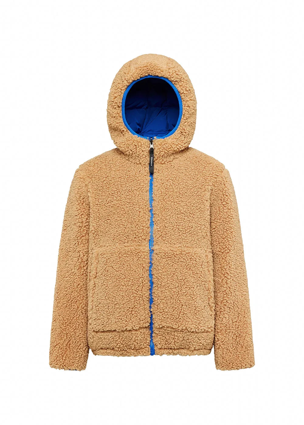 Pyrenex Keylinn children's reversible down jacket in electric blue