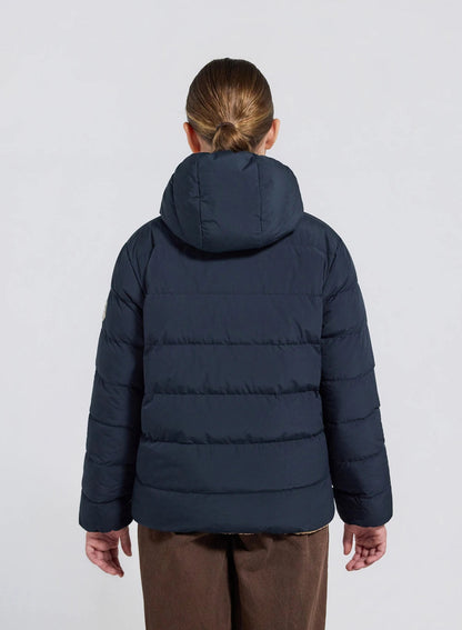 Pyrenex Keylinn children's reversible navy blue down jacket
