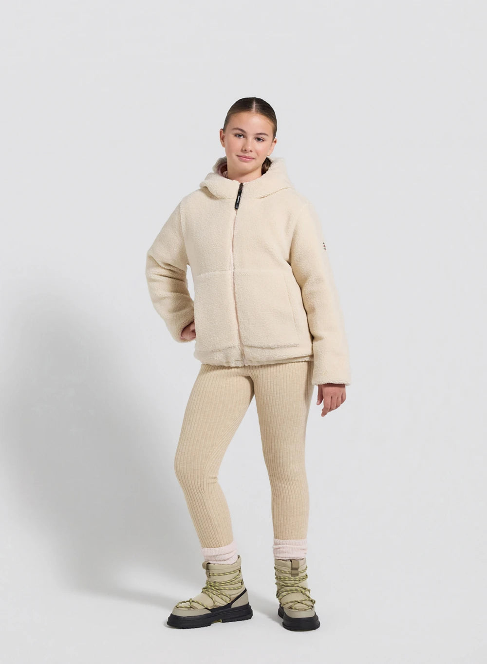 Children's reversible down jacket Pyrenex Keylinn light pink