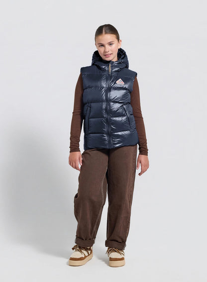 Pyrenex John children's sleeveless down jacket in navy blue