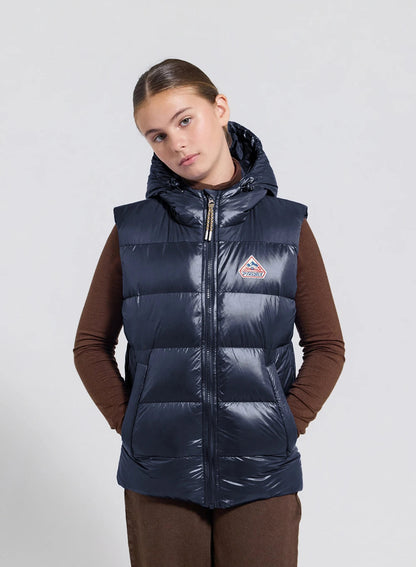 Pyrenex John children's sleeveless down jacket in navy blue