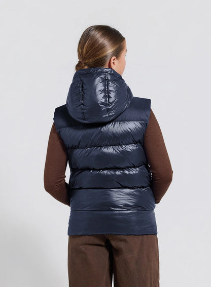 Pyrenex John children's sleeveless down jacket in navy blue