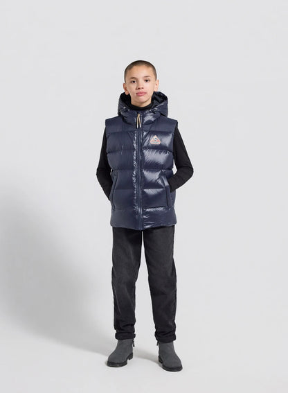Pyrenex John children's sleeveless down jacket in navy blue