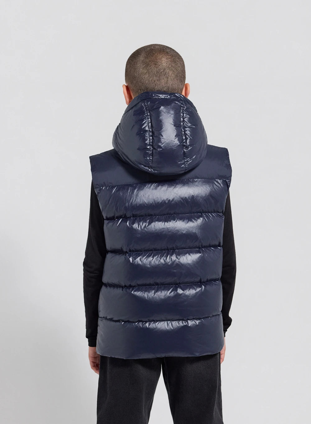 Pyrenex John children's sleeveless down jacket in navy blue