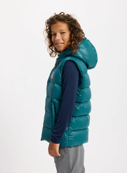 Pyrenex John children's sleeveless turquoise blue down jacket