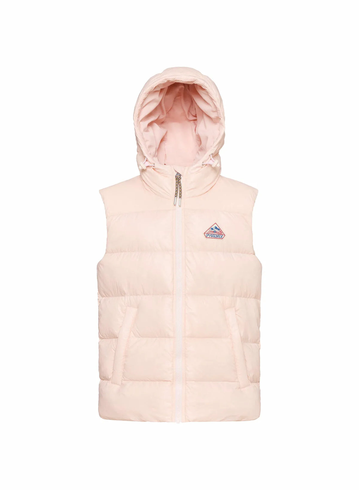 Pyrenex John pale pink children's sleeveless down jacket