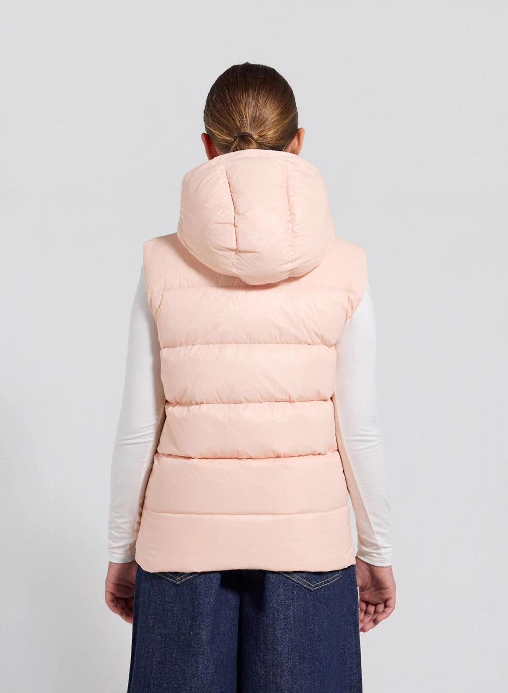 Pyrenex John pale pink children's sleeveless down jacket