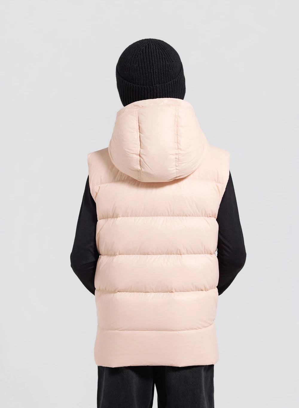 Pyrenex John pale pink children's sleeveless down jacket