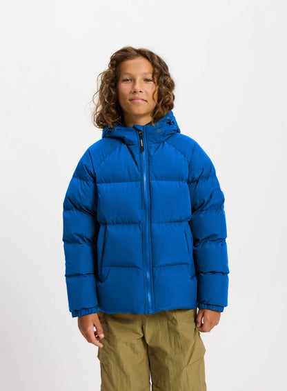 Unisex hooded children's down jacket Pyrenex Sten Smooth adriatic