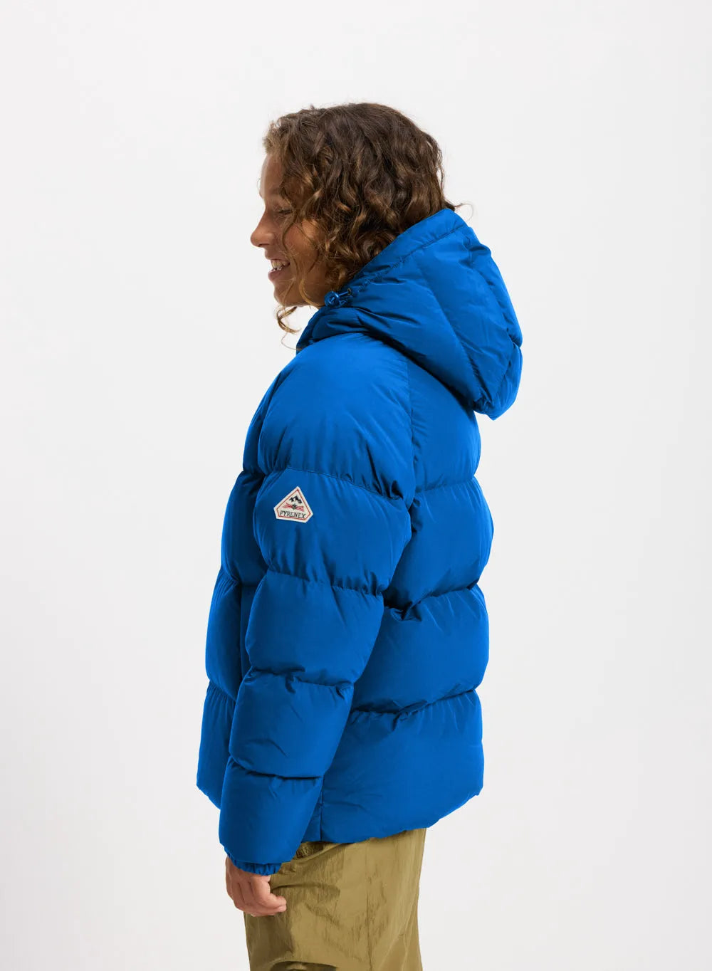 Unisex hooded children's down jacket Pyrenex Sten Smooth adriatic