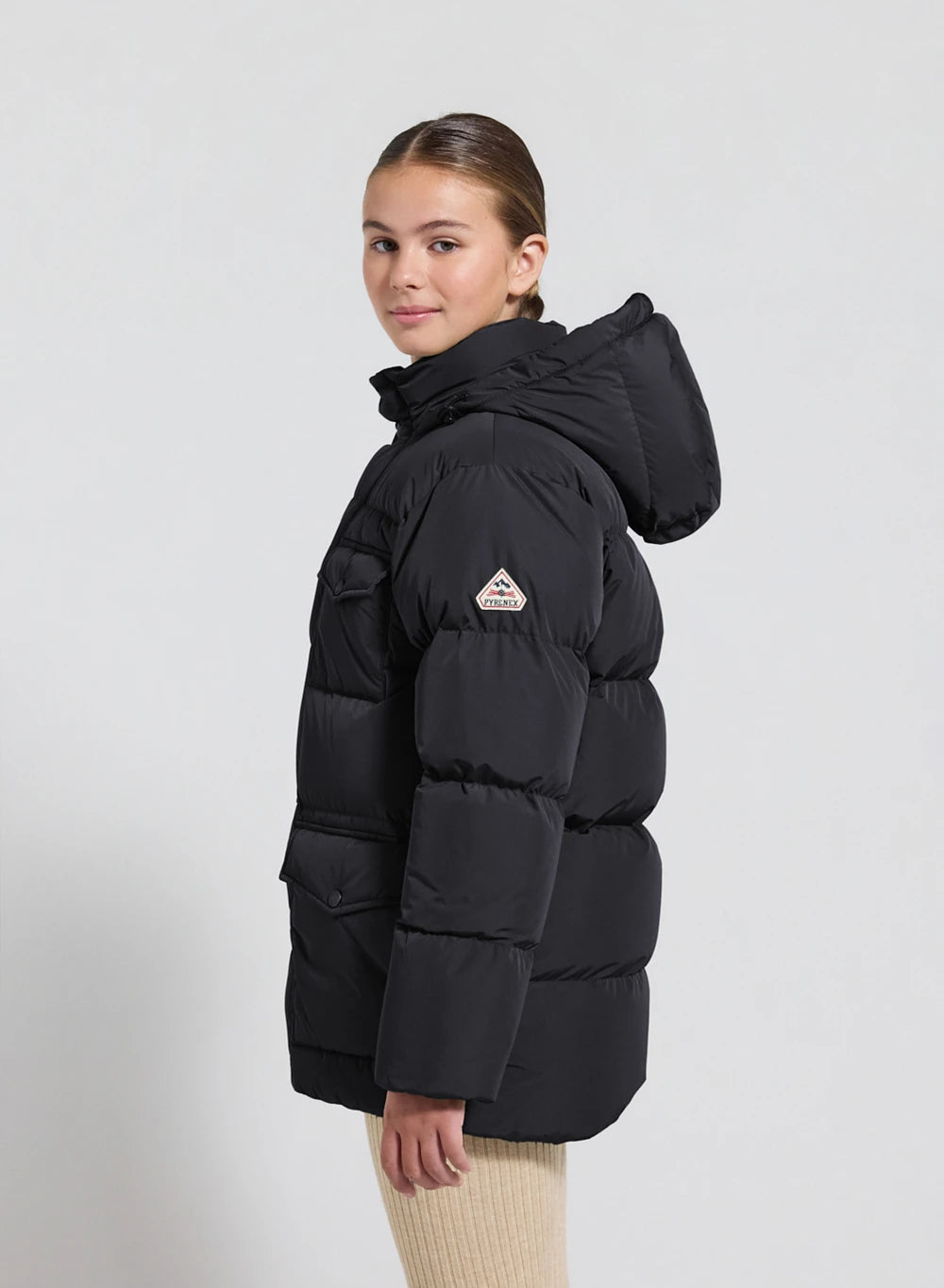 Children's winter down jacket Soal black