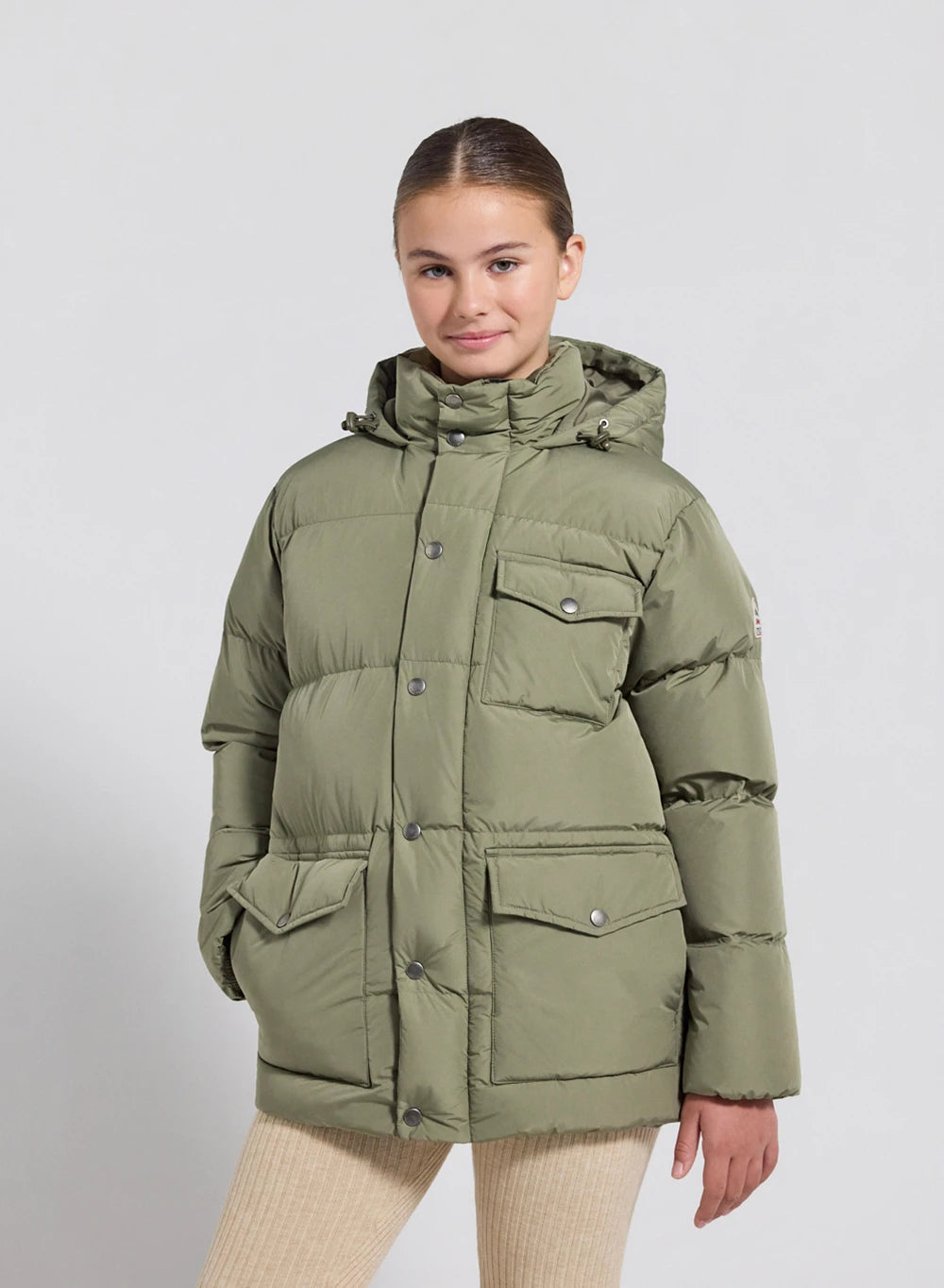 Children's winter down jacket Soal light khaki