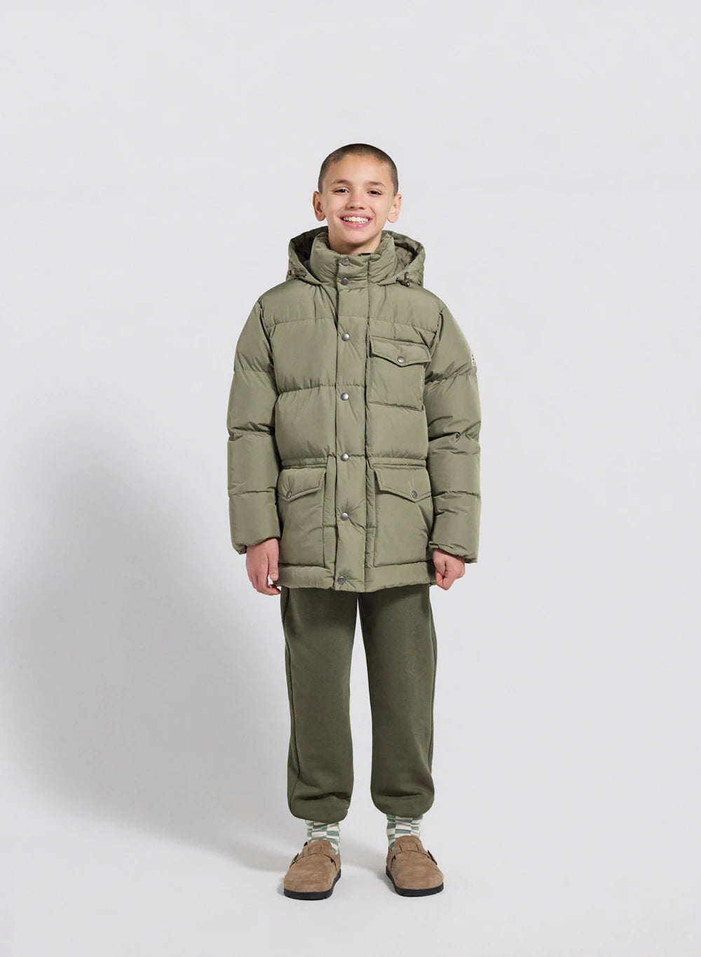 Children's winter down jacket Soal light khaki
