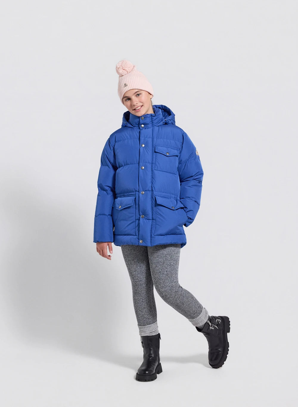 Children's blue Soal winter down jacket