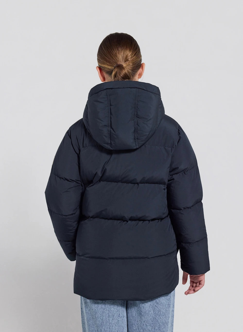 Soal navy blue children's winter puffer jacket
