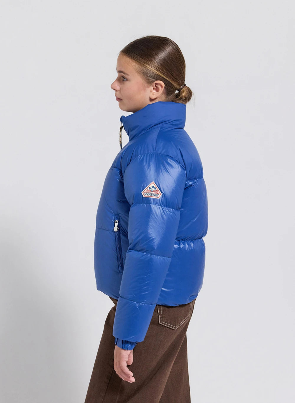 Pyrenex Goldin shiny blue girls' down jacket