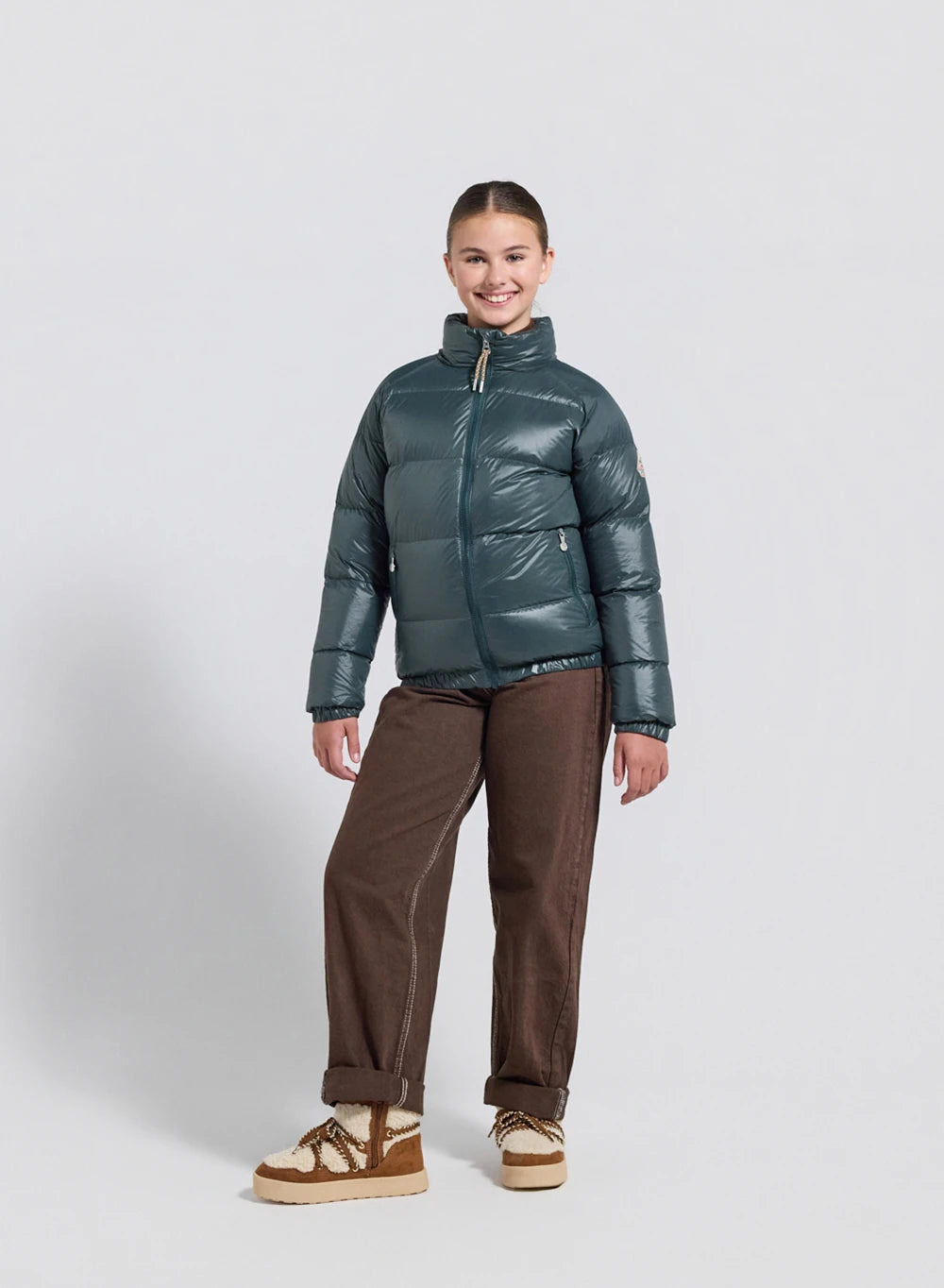 Children's down jacket Pyrenex Vintage Mythic dark green